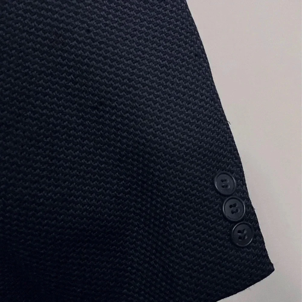 MANI by Giorgio Armani wool navy blazer career party office designer luxury